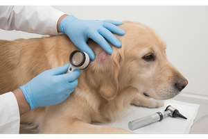 Ilustração da especialidade de dermatologia veterinária
