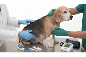 Ilustração da especialidade de endocrinologia veterinária