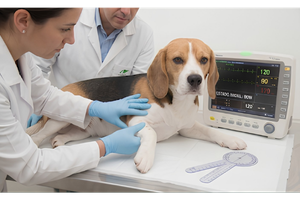 Ilustração da especialidade de fisioterapia veterinária