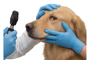 Ilustração da especialidade de oftalmologia veterinária